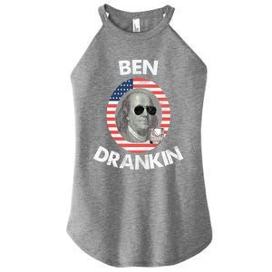 Ben Drankin Gift 4th Of July Gift Beer Party Gift Women's Perfect Tri Rocker Tank