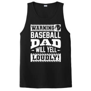 Baseball Dad Gift Baseball Lover Cool Gift PosiCharge Competitor Tank