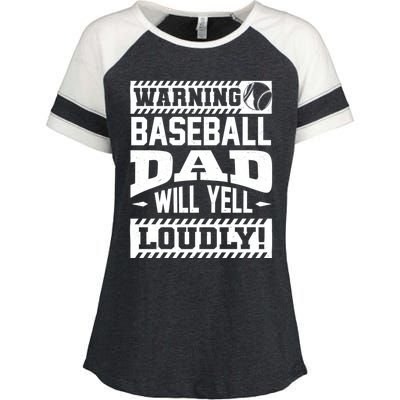 Baseball Dad Gift Baseball Lover Cool Gift Enza Ladies Jersey Colorblock Tee