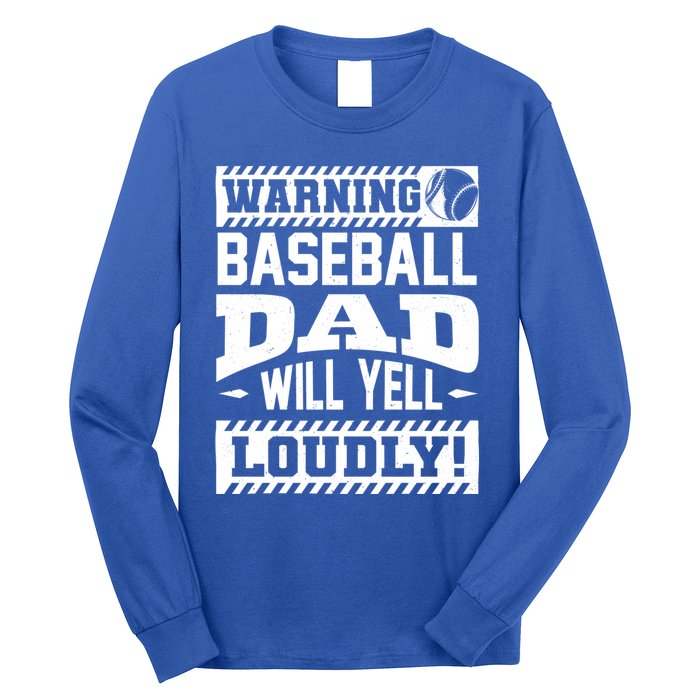 Baseball Dad Gift Baseball Lover Cool Gift Long Sleeve Shirt