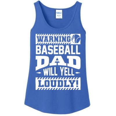 Baseball Dad Gift Baseball Lover Cool Gift Ladies Essential Tank