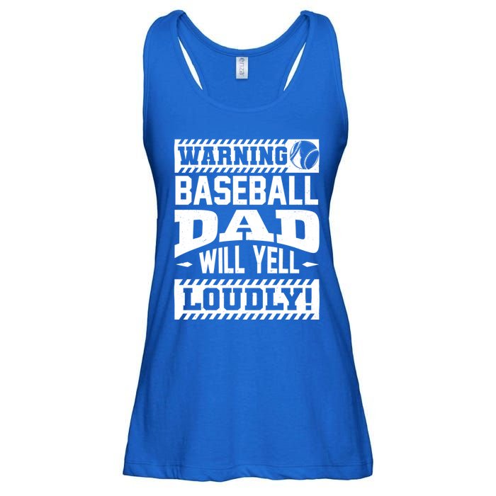 Baseball Dad Gift Baseball Lover Cool Gift Ladies Essential Flowy Tank