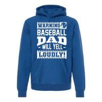 Baseball Dad Gift Baseball Lover Cool Gift Premium Hoodie