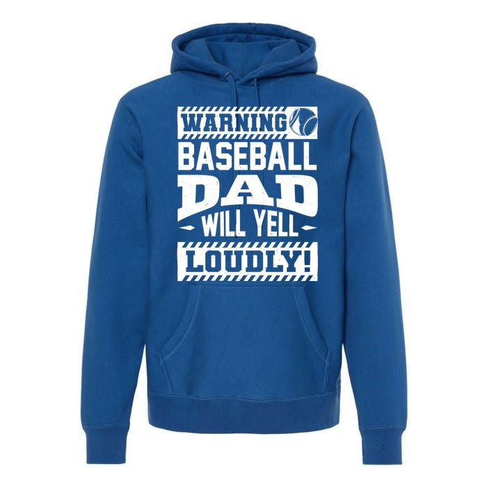 Baseball Dad Gift Baseball Lover Cool Gift Premium Hoodie