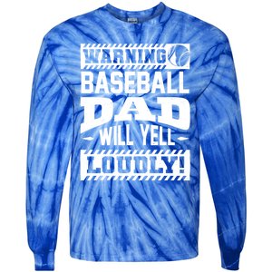 Baseball Dad Gift Baseball Lover Cool Gift Tie-Dye Long Sleeve Shirt