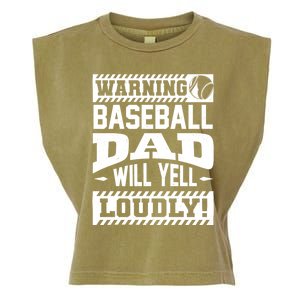 Baseball Dad Gift Baseball Lover Cool Gift Garment-Dyed Women's Muscle Tee