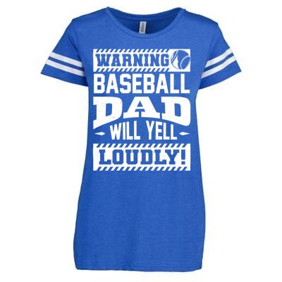 Baseball Dad Gift Baseball Lover Cool Gift Enza Ladies Jersey Football T-Shirt