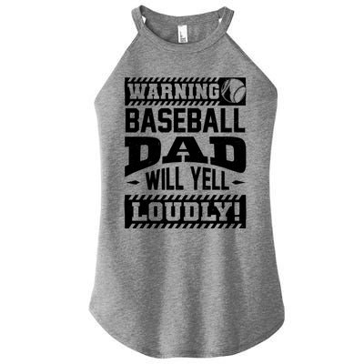 Baseball Dad Gift Baseball Lover Cool Gift Women's Perfect Tri Rocker Tank