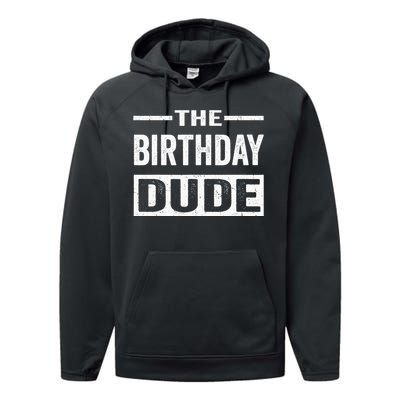 Birthday Dude Graphic Novelty Performance Fleece Hoodie