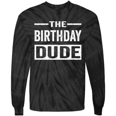 Birthday Dude Graphic Novelty Tie-Dye Long Sleeve Shirt