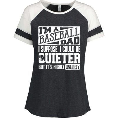 Baseball Dad Gift Baseball Lover Gift Enza Ladies Jersey Colorblock Tee