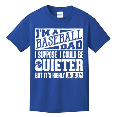 Baseball Dad Gift Baseball Lover Gift Kids T-Shirt