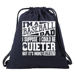 Baseball Dad Gift Baseball Lover Gift Drawstring Bag