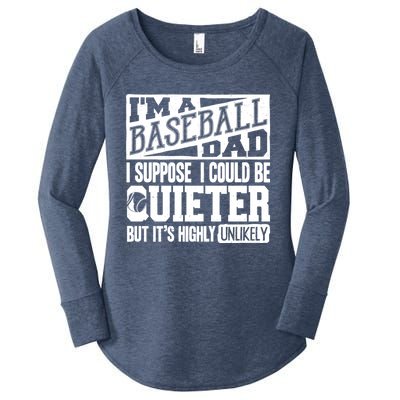 Baseball Dad Gift Baseball Lover Gift Women's Perfect Tri Tunic Long Sleeve Shirt