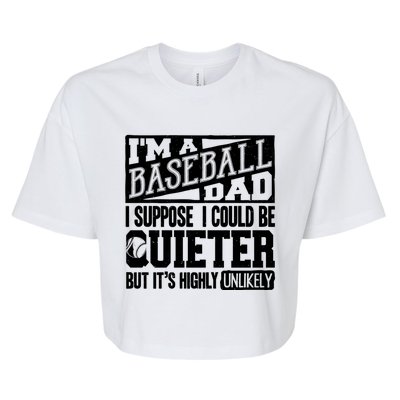 Baseball Dad Gift Baseball Lover Gift Bella+Canvas Jersey Crop Tee