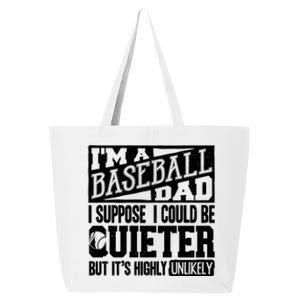 Baseball Dad Gift Baseball Lover Gift 25L Jumbo Tote