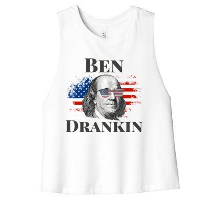 Ben Drankin Gift Women's Racerback Cropped Tank