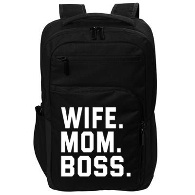 Boss Day Gift Wife Mom Boss Mama MotherS Day Birthday Great Gift Impact Tech Backpack