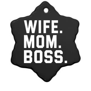 Boss Day Gift Wife Mom Boss Mama MotherS Day Birthday Great Gift Ceramic Star Ornament