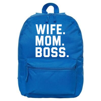 Boss Day Gift Wife Mom Boss Mama MotherS Day Birthday Great Gift 16 in Basic Backpack