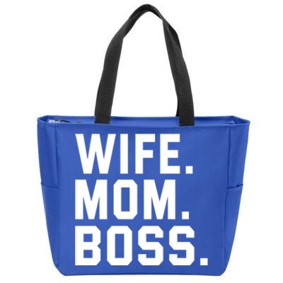 Boss Day Gift Wife Mom Boss Mama MotherS Day Birthday Great Gift Zip Tote Bag