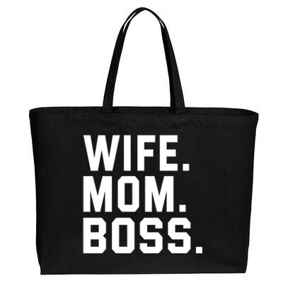 Boss Day Gift Wife Mom Boss Mama MotherS Day Birthday Great Gift Cotton Canvas Jumbo Tote