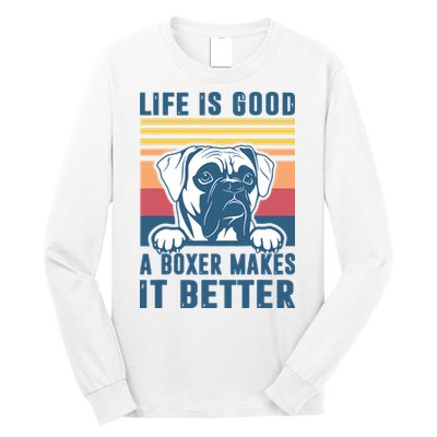 Boxer Dog Gifts For Men Women Boxer Dog Dad Mom Long Sleeve Shirt