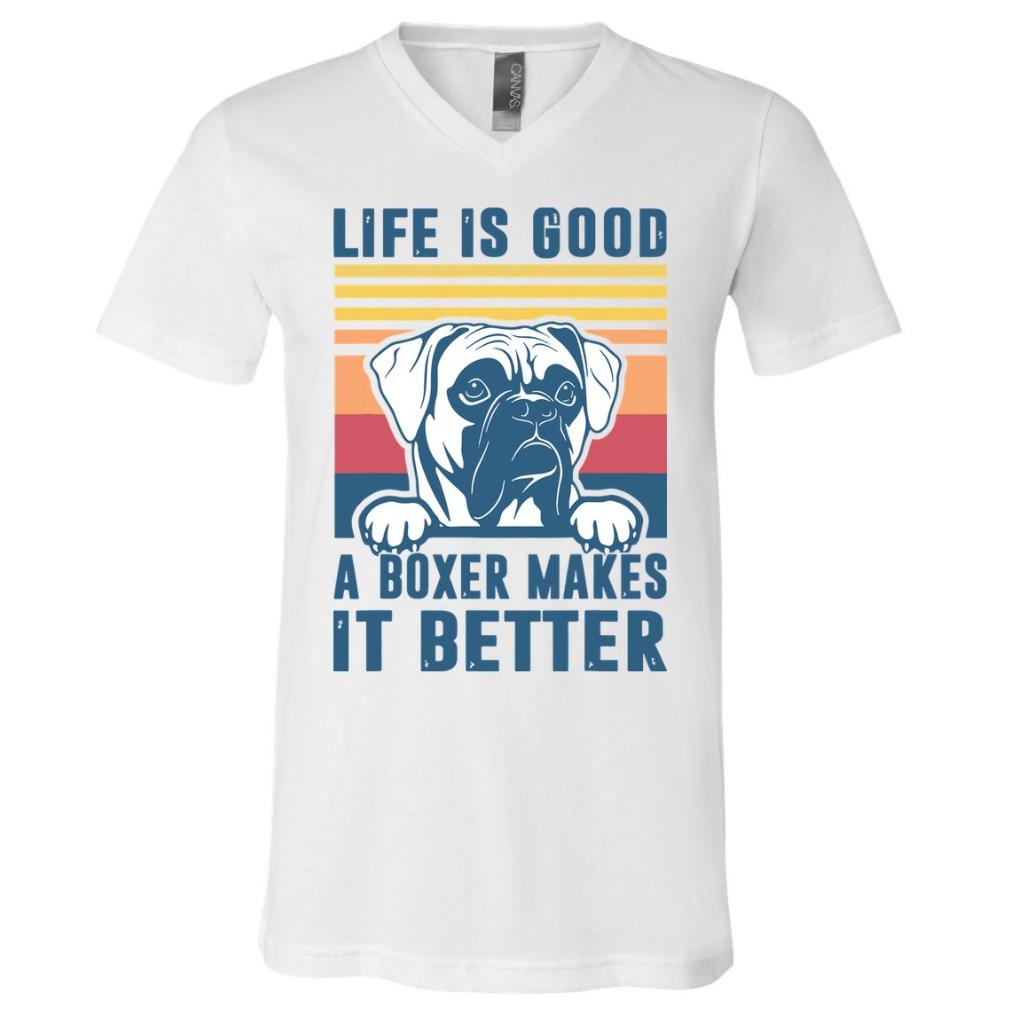 Boxer Dog Gifts For Men Women Boxer Dog Dad Mom V-Neck T-Shirt