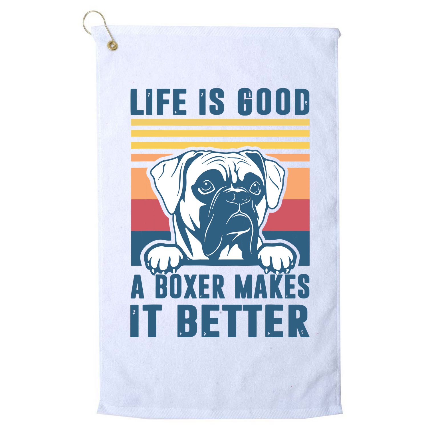 Boxer Dog Gifts For Men Women Boxer Dog Dad Mom Golf Towel