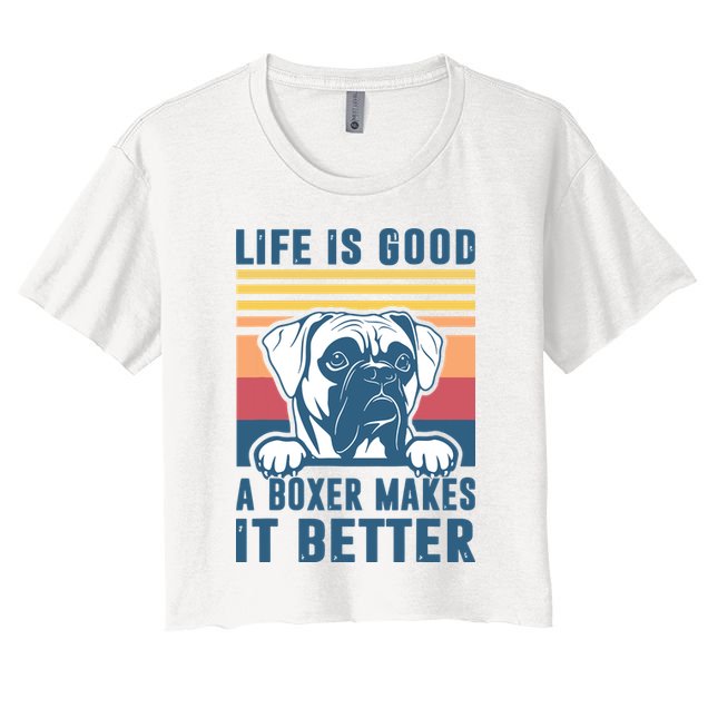 Boxer Dog Gifts For Men Women Boxer Dog Dad Mom Crop Top