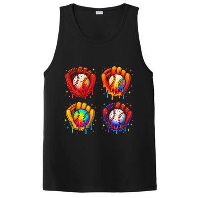 Baseball Drip Gloves Sweet Ice Cream Sprinkles PosiCharge Competitor Tank