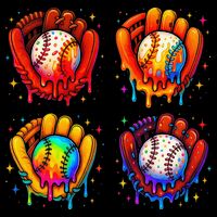 Baseball Drip Gloves Sweet Ice Cream Sprinkles Toddler Sweatshirt