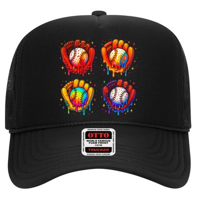 Baseball Drip Gloves Sweet Ice Cream Sprinkles Trucker Hat