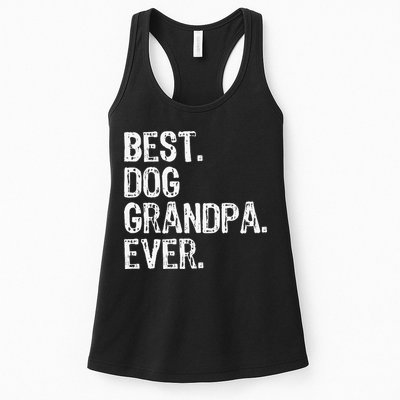 Best Dog Grandpa Ever Funny Cool Womens Tank Top
