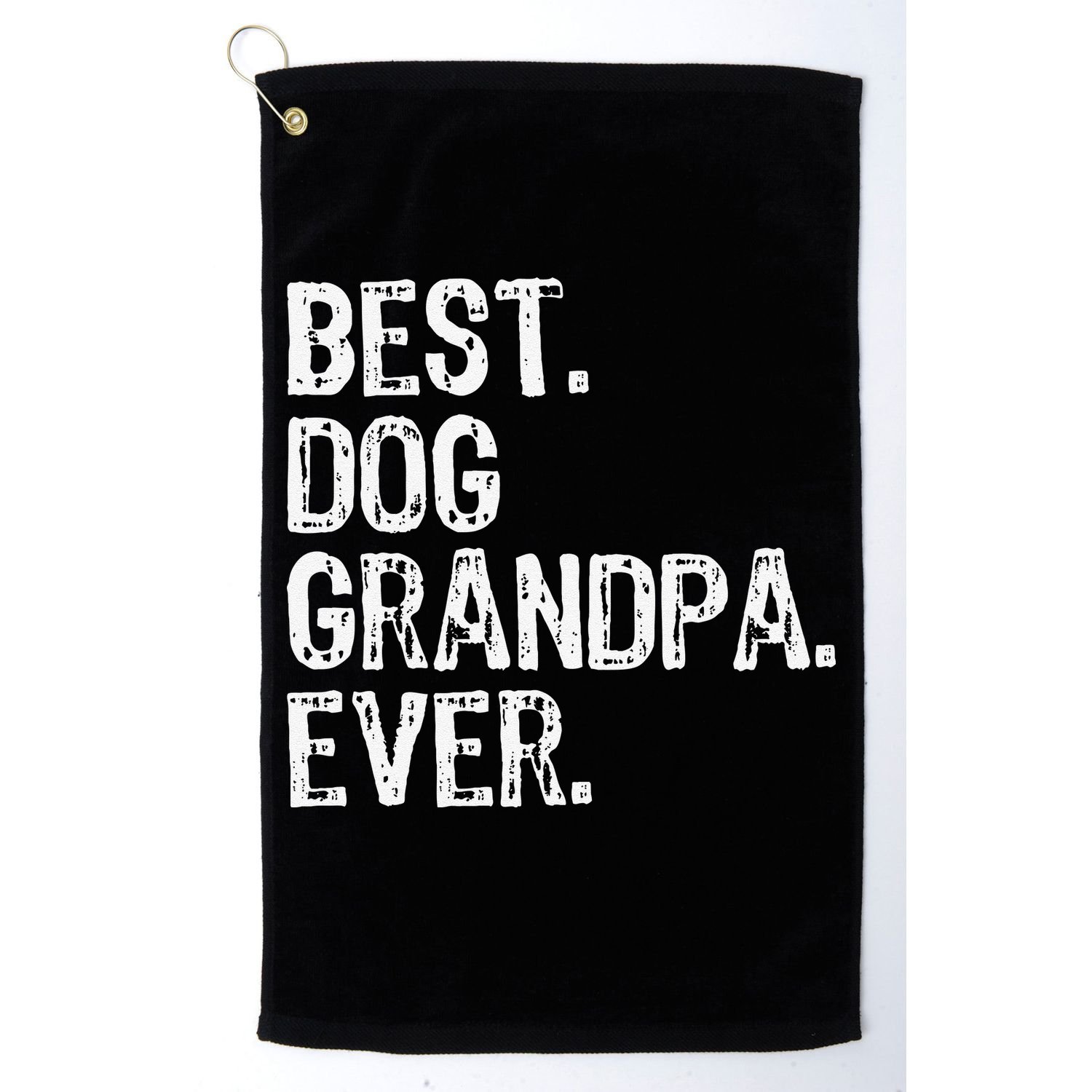 Best Dog Grandpa Ever Funny Cool Golf Towel