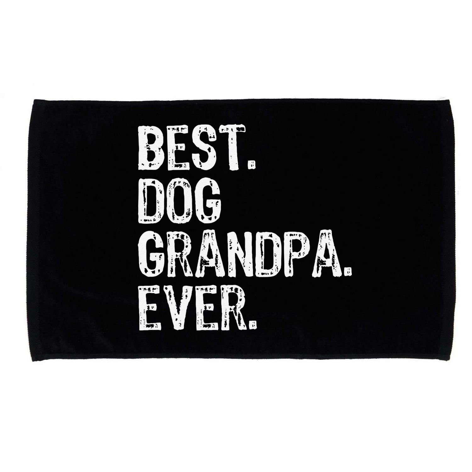 Best Dog Grandpa Ever Funny Cool Microfiber Hand Towel