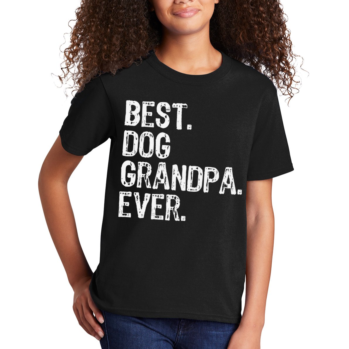 Best Dog Grandpa Ever Funny Cool Kids T-Shirt