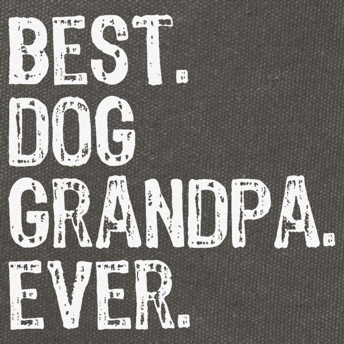 Best Dog Grandpa Ever Funny Cool Cotton Canvas Backpack