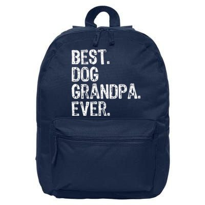 Best Dog Grandpa Ever Funny Cool 16 in Basic Backpack