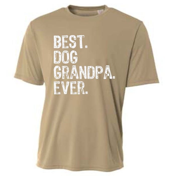 Best Dog Grandpa Ever Funny Cool Cooling Performance Crew T-Shirt