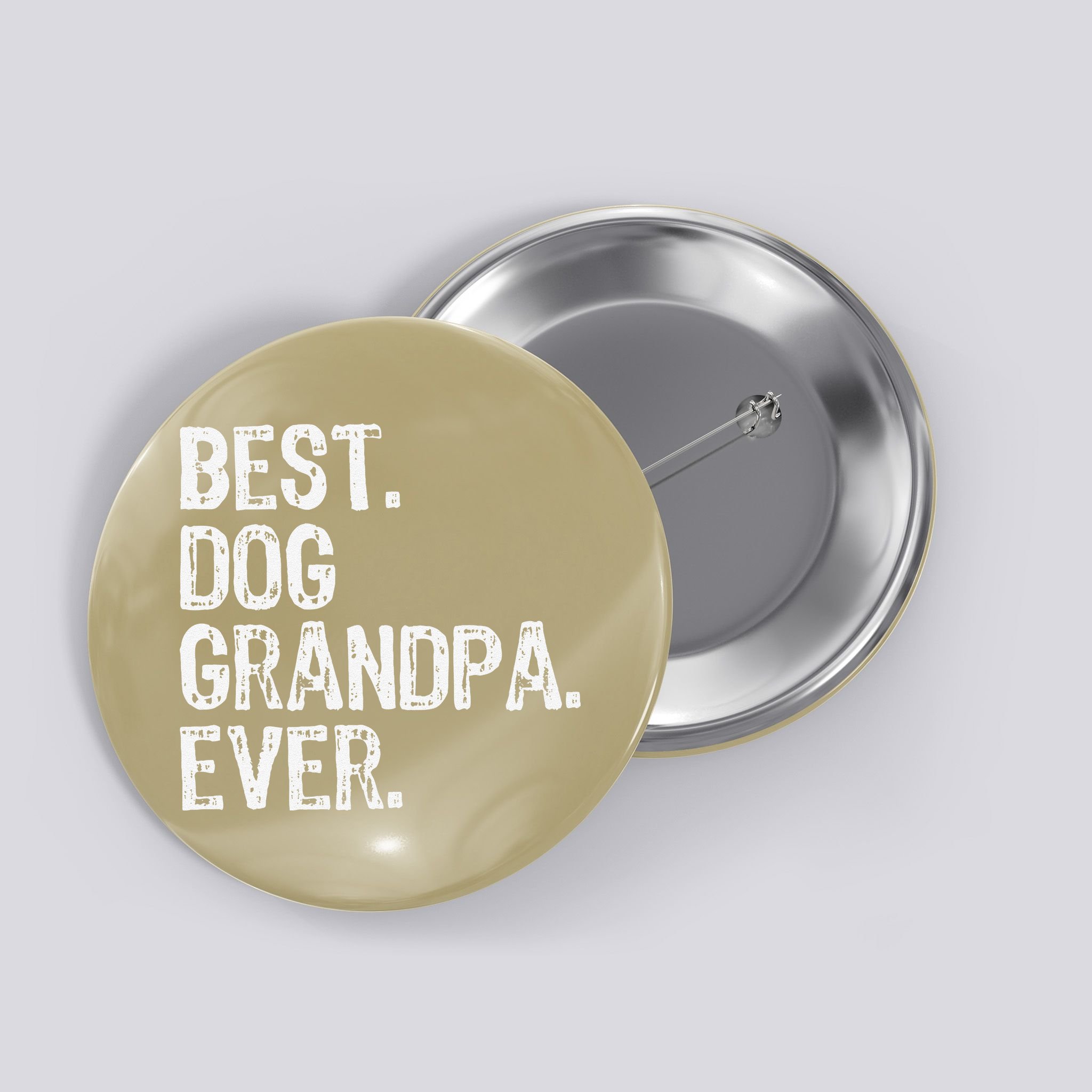 Best Dog Grandpa Ever Funny Cool Button