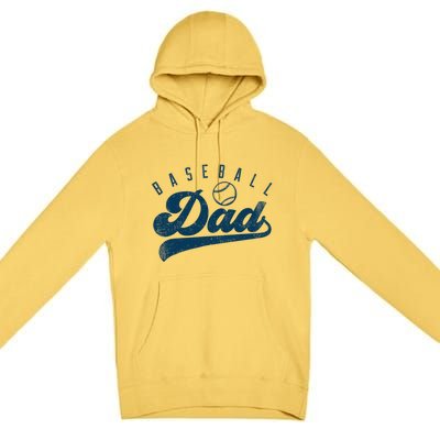 Baseball Dad Gifts Daddy Fathers Day Premium Pullover Hoodie