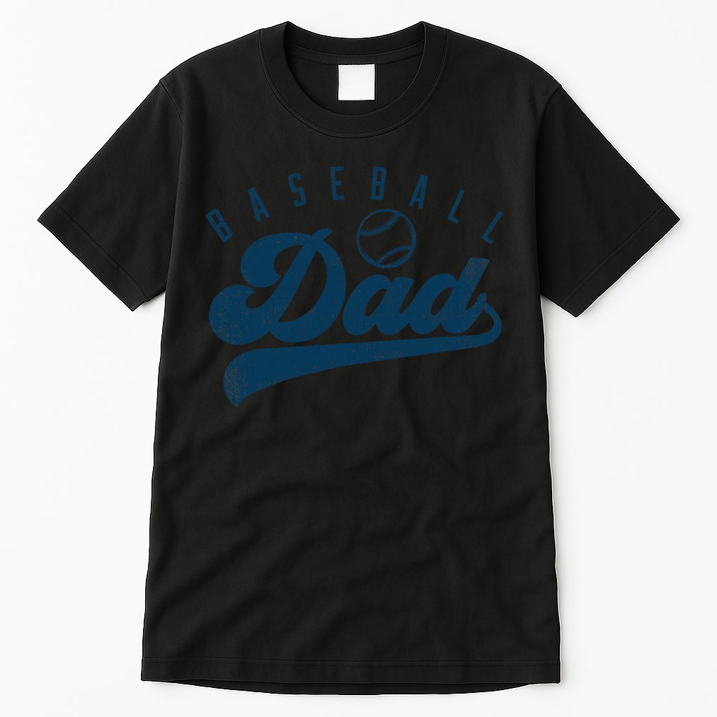 Baseball Dad Gifts Daddy Fathers Day Tall T-Shirt