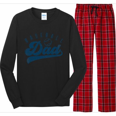 Baseball Dad Gifts Daddy Fathers Day Long Sleeve Pajama Set