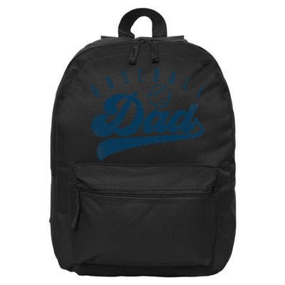 Baseball Dad Gifts Daddy Fathers Day 16 in Basic Backpack