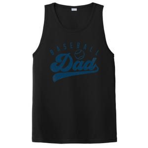 Baseball Dad Gifts Daddy Fathers Day PosiCharge Competitor Tank