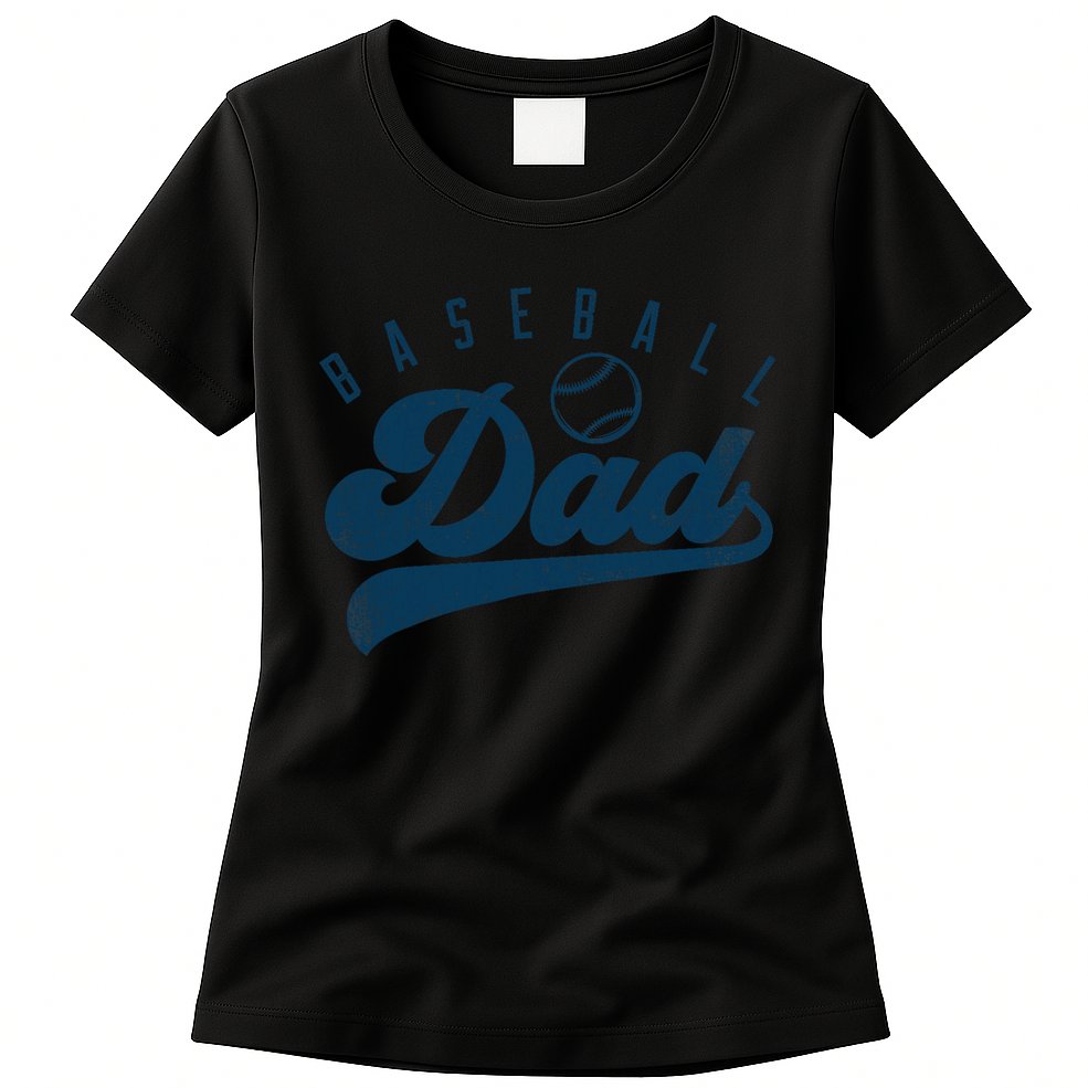 Baseball Dad Gifts Daddy Fathers Day Womens T-Shirt