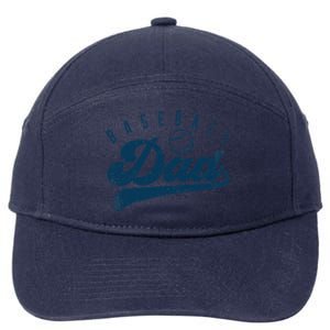 Baseball Dad Gifts Daddy Fathers Day 7-Panel Snapback Hat