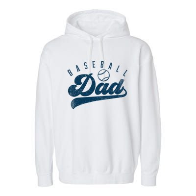 Baseball Dad Gifts Daddy Fathers Day Garment-Dyed Fleece Hoodie