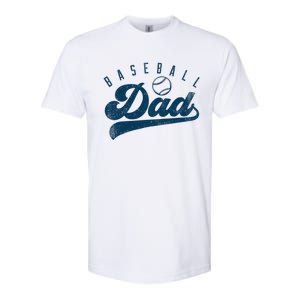 Baseball Dad Gifts Daddy Fathers Day Softstyle CVC T-Shirt